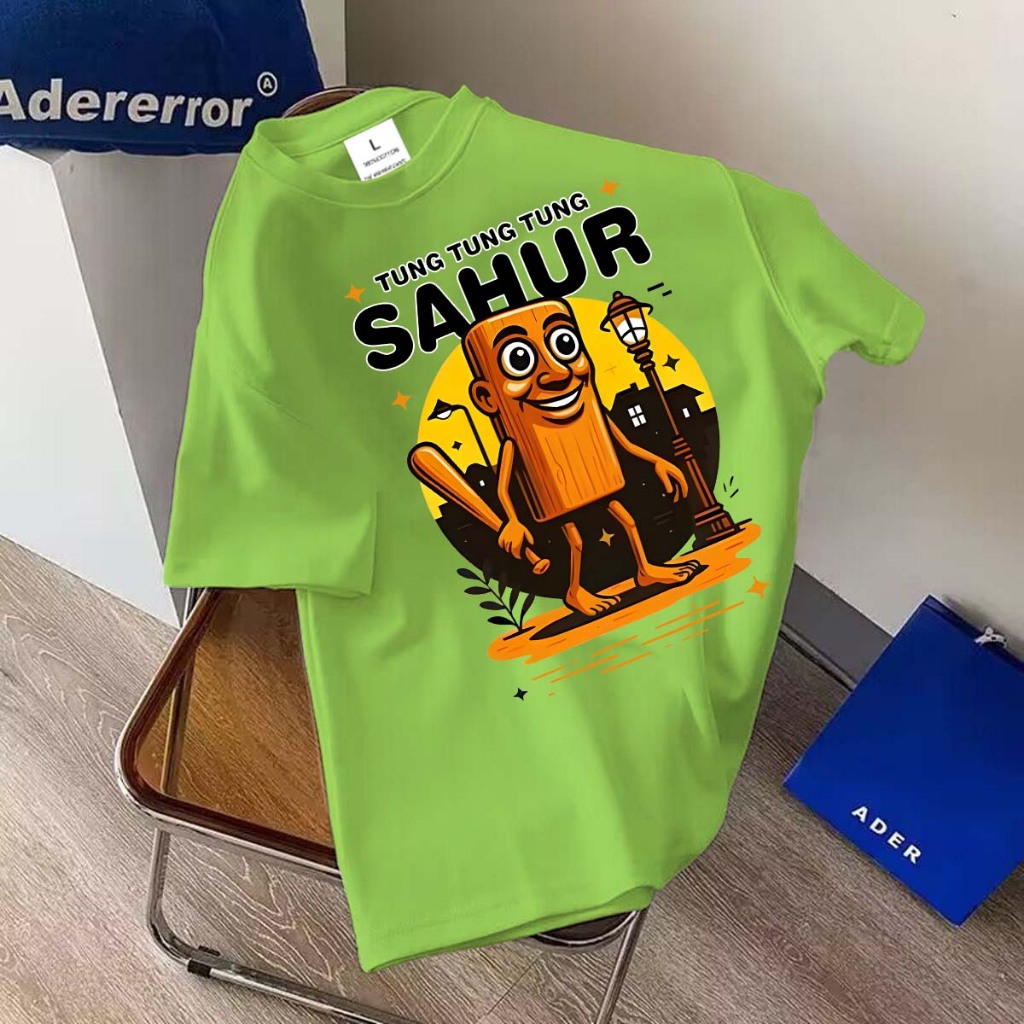 🔥 พร้อมส่ง.BK-1355-SHORT เสื้อยืดแขนสั้น ผ้านิ่มๆนุ่มใส่สบาย ใส่ได้ทั้ง ญ/ช ลายTUNG TUNG TUNG SAHUR มาใหม่ใส่เท่มาก