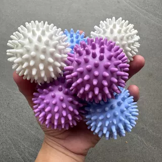 (แพค6ชิ้น)ลูกบอลซักผ้าหนาม ลดรอยยับ​ ถนอมผ้า Dryer Balls ไม่ต้องใช้น้ำยาปรับผ้านุ่ม เพิ่มแรงเหวี่ยง ช่วยให้ผ้าสะอาดขึ้น