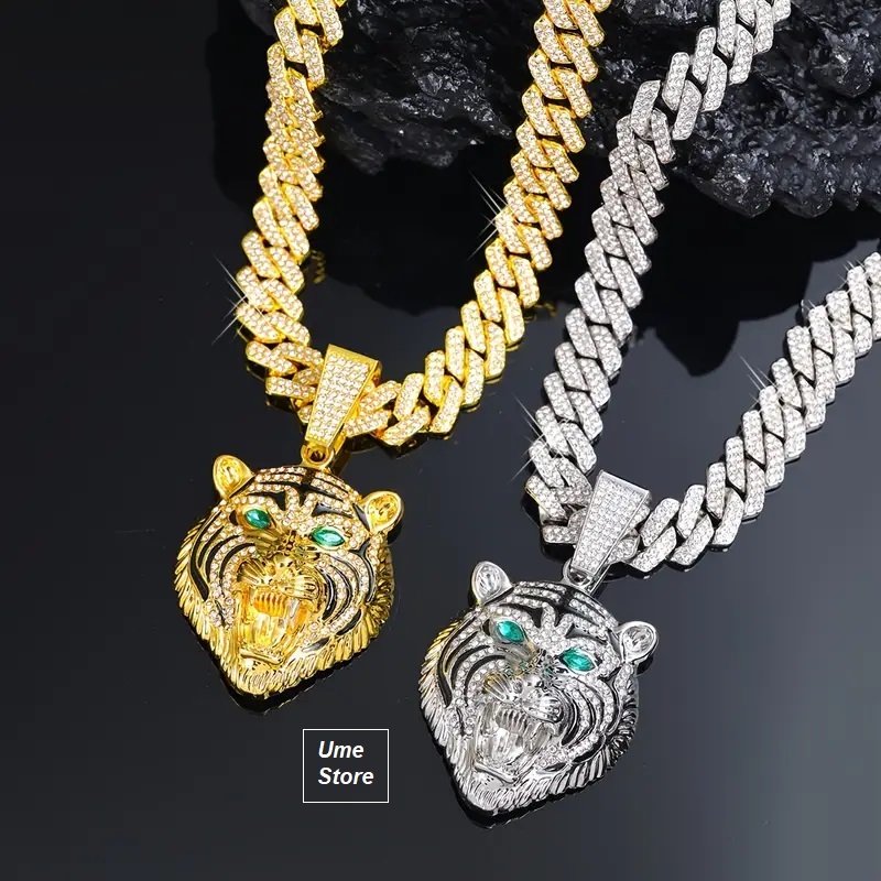 สร้อยคอหัวเสือ Iced-Out (Men)