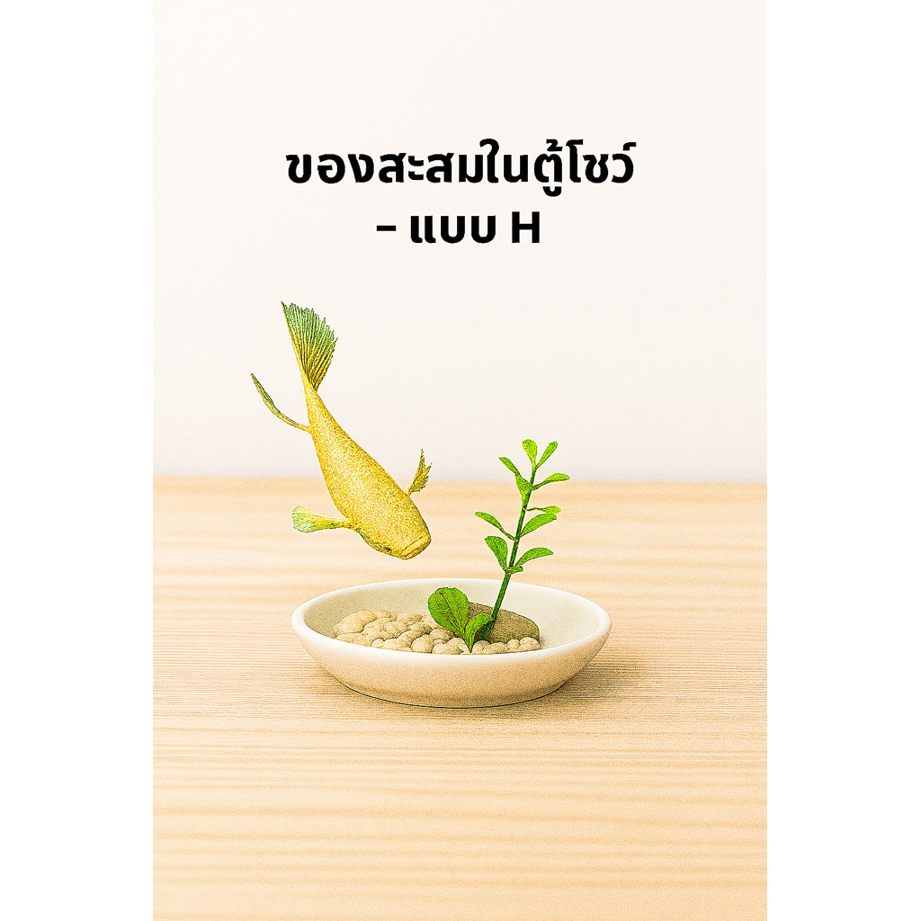 ของตกแต่งตู้โชว์ – แบบ H
