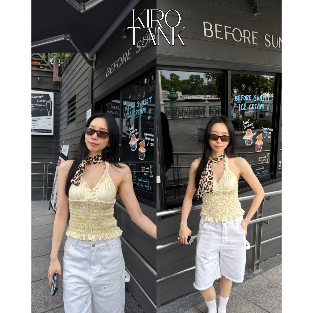UIUI | KIRO TANK เสื้อสายเดี่ยว คล้องคอ