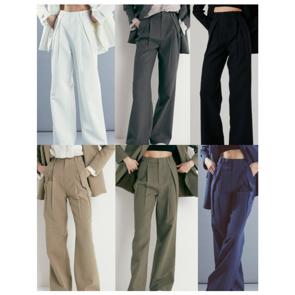 Genesis- My Pants กางเกงขายาวเอวสูง ทรงกระบอกตรง