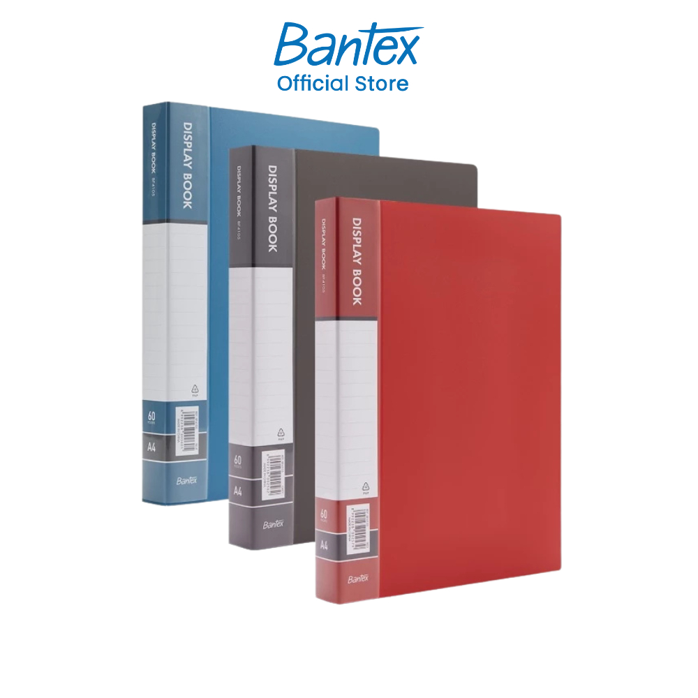 Bantex แฟ้มใส่เอกสาร จัดเก็บเอกสาร ซองใส่เอกสาร สำหรับสำนักงาน แฟ้มจัดระเบียบ 2สี 3ขนาด Display Book