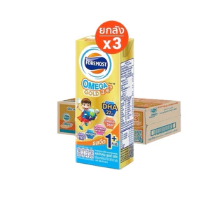 โฟร์โมสต์ โอเมก้าโกลด์ 1 พลัส รสจืด 180มล Foremost Omega Smart Gold [24กล่อง/x3ลัง]