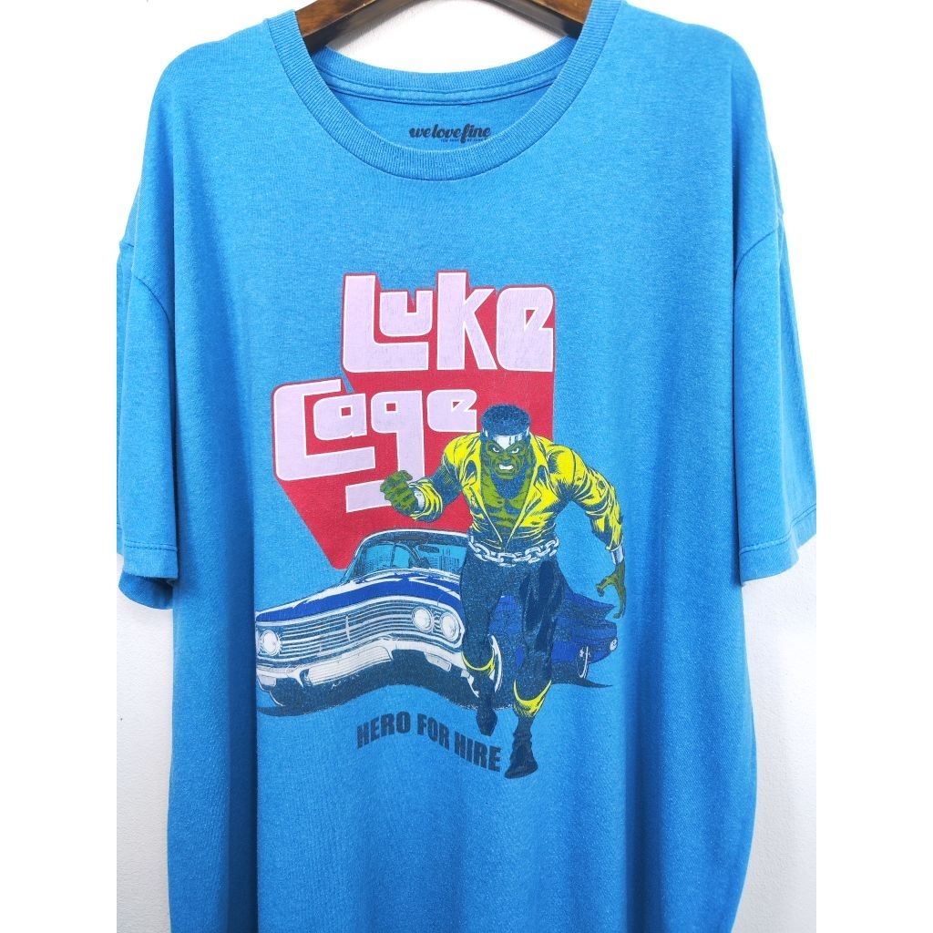 เสื้อยืด มือสอง ลายการ์ตูน MARVEL : Luke Cage อก 48 ยาว 29 #180