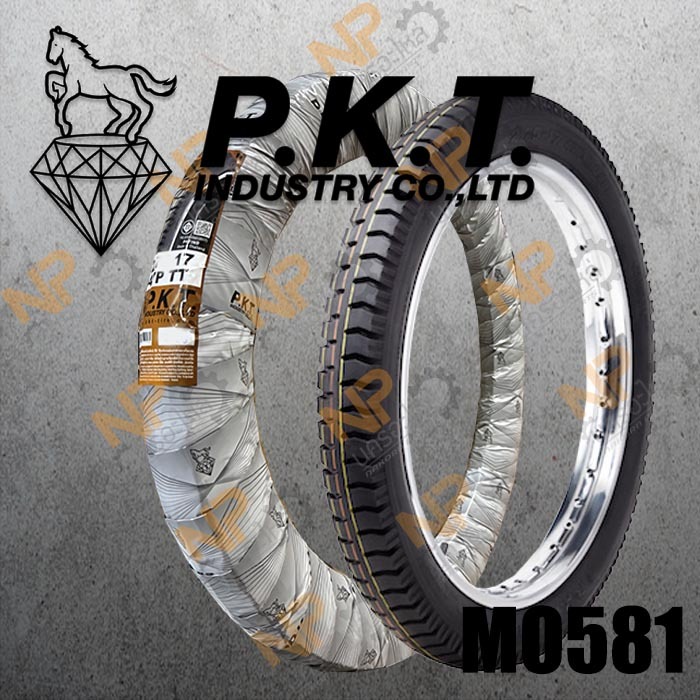 ยางนอก PKT ขอบ17 (แบบใช้ยางใน) ลาย MO581