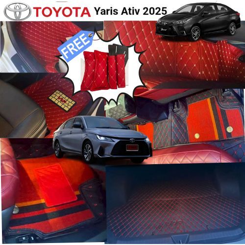ToyotaYaris ATIV4ประตู 2022-2025และ2017-2019/2020-2021ปีอื่นดี หนาสุด13mm เกรดดี4ประตู