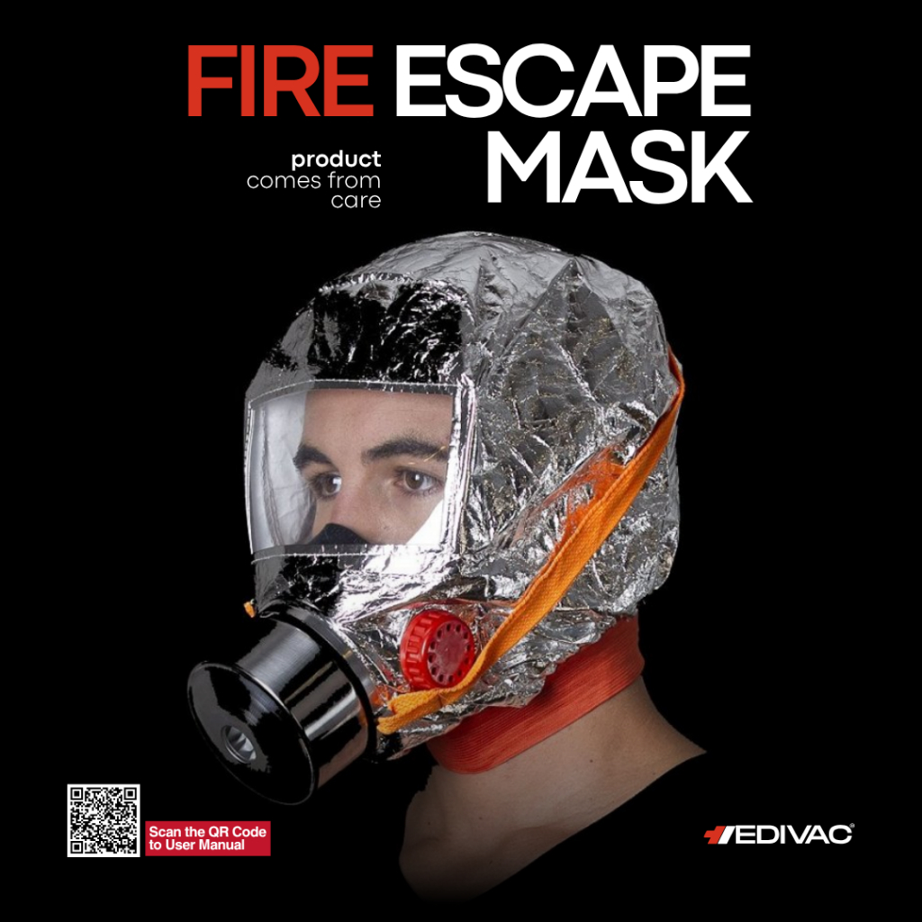 หน้ากากป้องกันไฟ,หน้ากากหนีไฟ,หน้ากากกันไฟ หรือ อุปกรณ์ช่วยหายใจฉุกเฉิน (Fire Escape Mask)