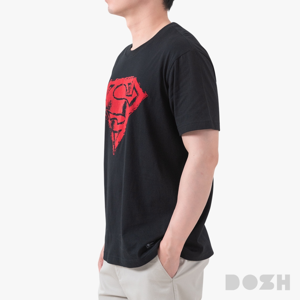 DOSH MEN'S T-SHIRTS SUPERMAN เสื้อยืดคอกลมผู้ชาย FSMT5231-BL (XS-2XL) - รูปที่ 2