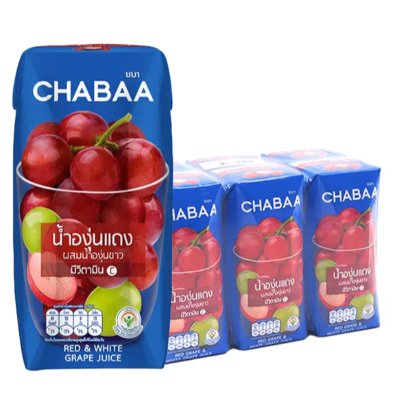 ชบา น้ำผลไม้ ชบา ขนาด180มล. 3กล่อง (มีให้เลือก 6 รส)
