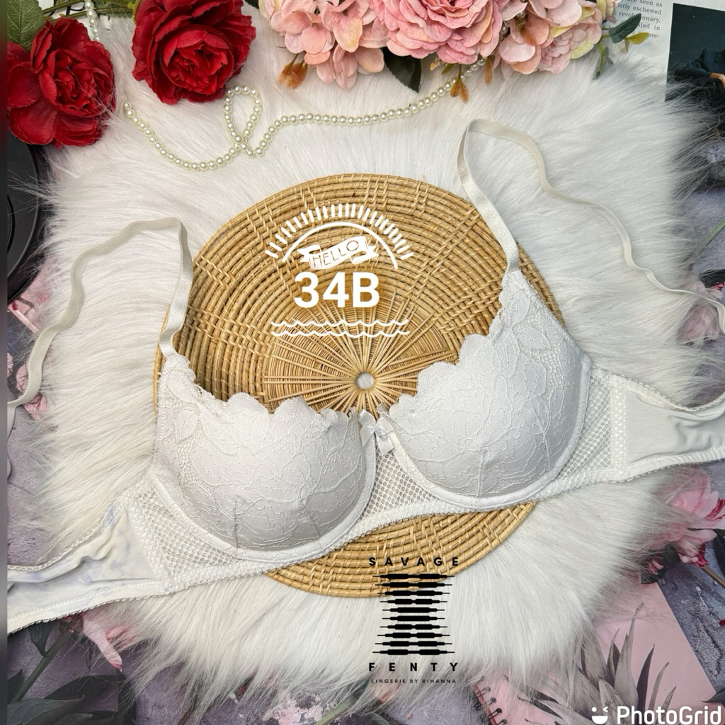 Savage X Fenty 34B ใหม่มาก ฟองบาง สะอาด ตำหนิสีตก