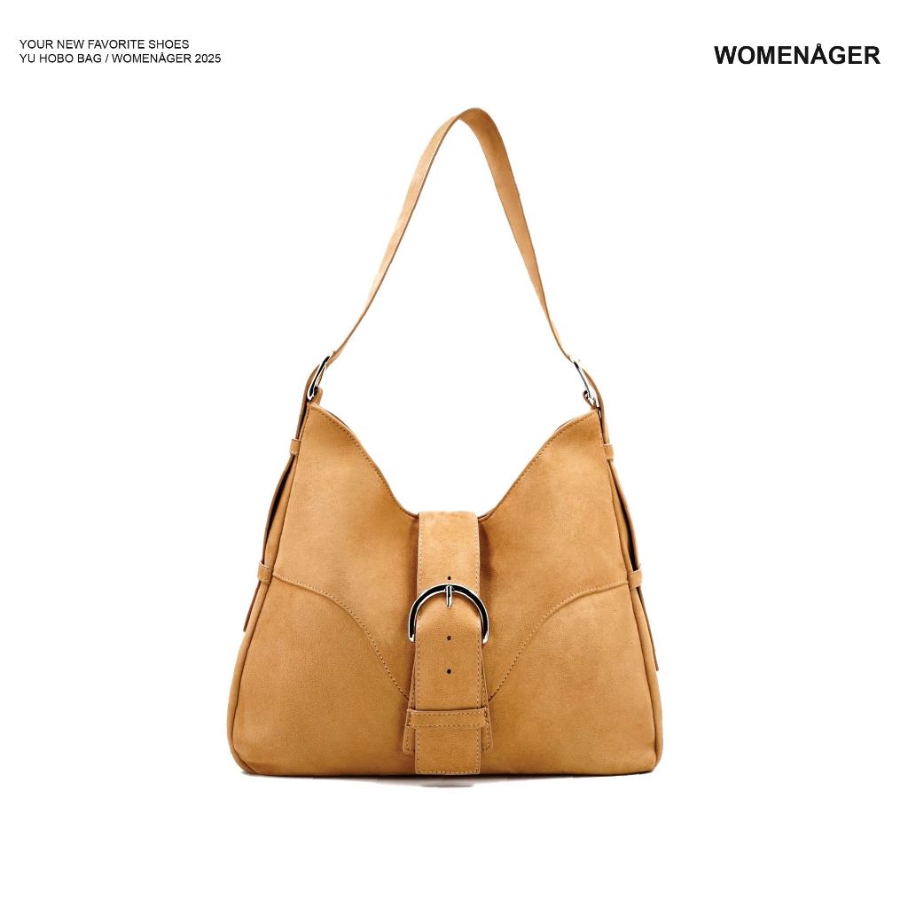 womenager - Yu Hobo Tote Camel กระเป๋า Hobo กระเป๋า Tote กระเป๋าสะพายข้าง