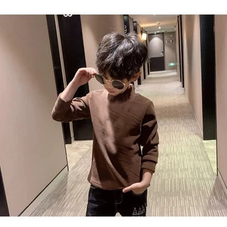 เสื้อกันหนาวเด็ก คอเต่า คอสูง ขนาด 120-160 เด็กผู้ชาย เด็กผู้หญิง ผ้าสำลี หนานุ่ม กันหนาวได้ดี