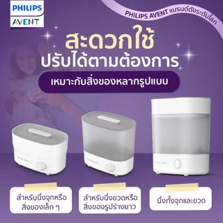 Philips Avent ฟิลิปส์ เอเว้นท์ เครื่องนึ่งฆ่าเชื้อพร้อมอบแห้งได้อย่างรวดเร็ว SCF293/00