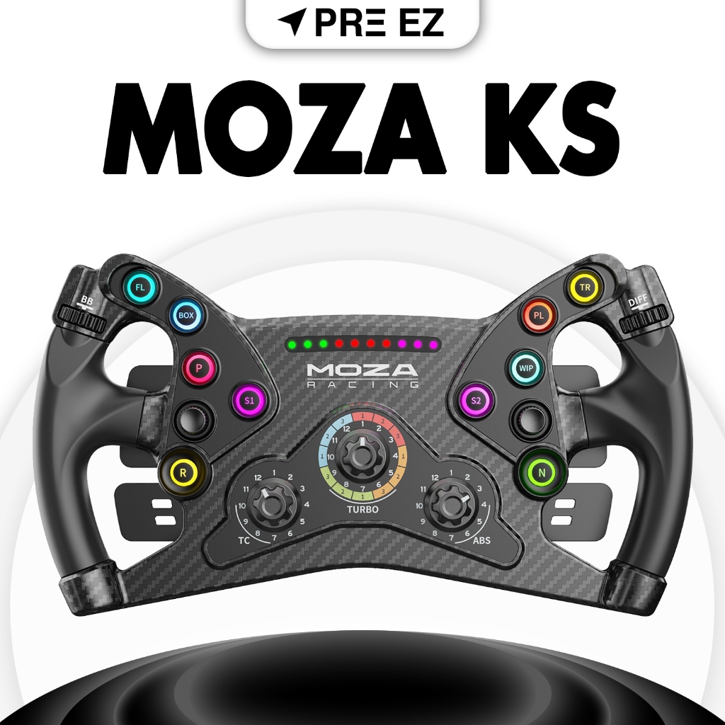พร้อมส่งจากไทย | Moza KS Steering Wheel สำหรับ Moza R3,R5,R9,R12,R16