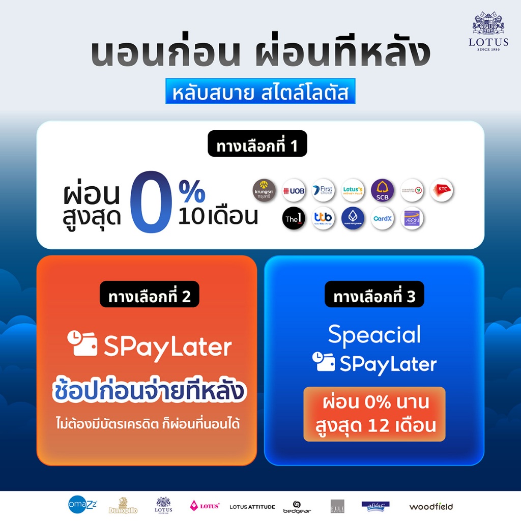 Woodfield ที่นอนยางพ