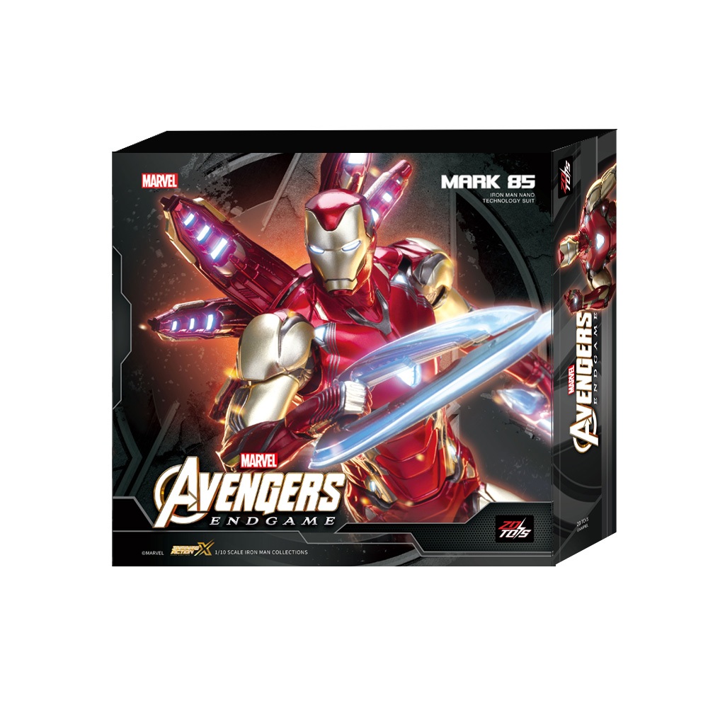 Iron Man Mark85 2.0 with Lighting Function (ไอรอนแมน มาร์ค 85 รุ่นมีไฟ)(ZD TOYS) - (ลิขสิทธิ์แท้) (1907-85)