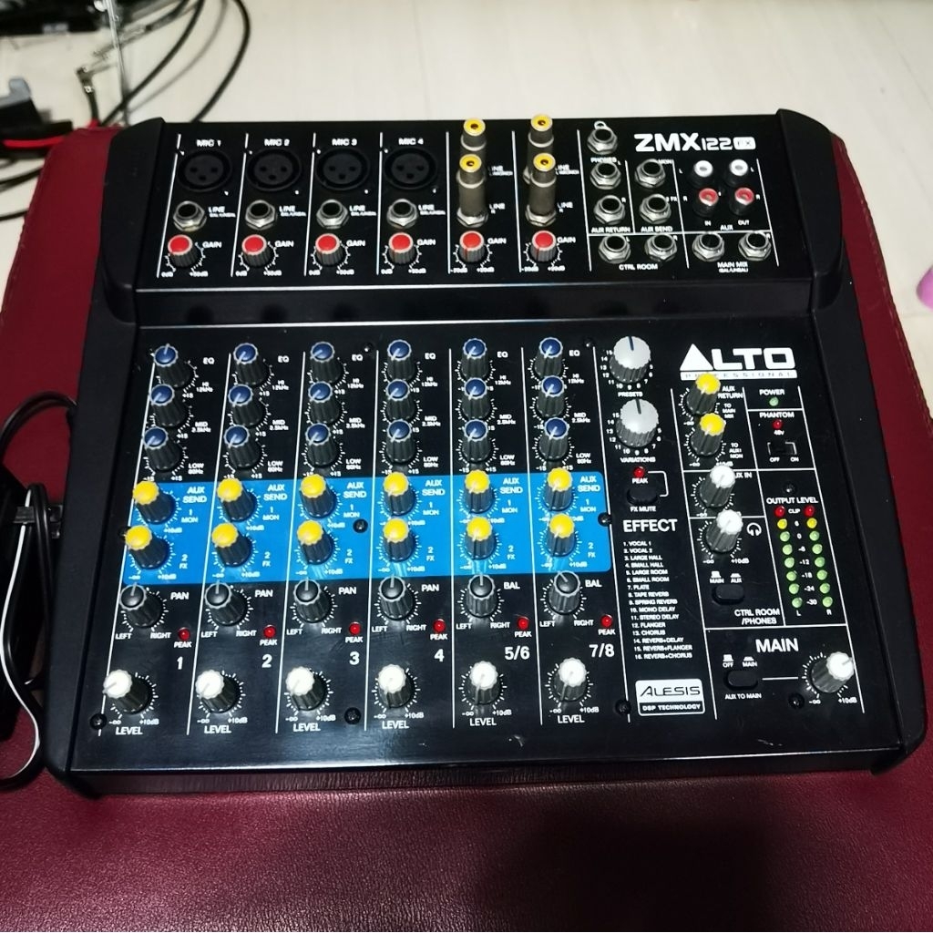 Alto ZMX122FX มิกเซอร์ 8 แชนแนล พร้อมเอฟเฟกต์ในตัว