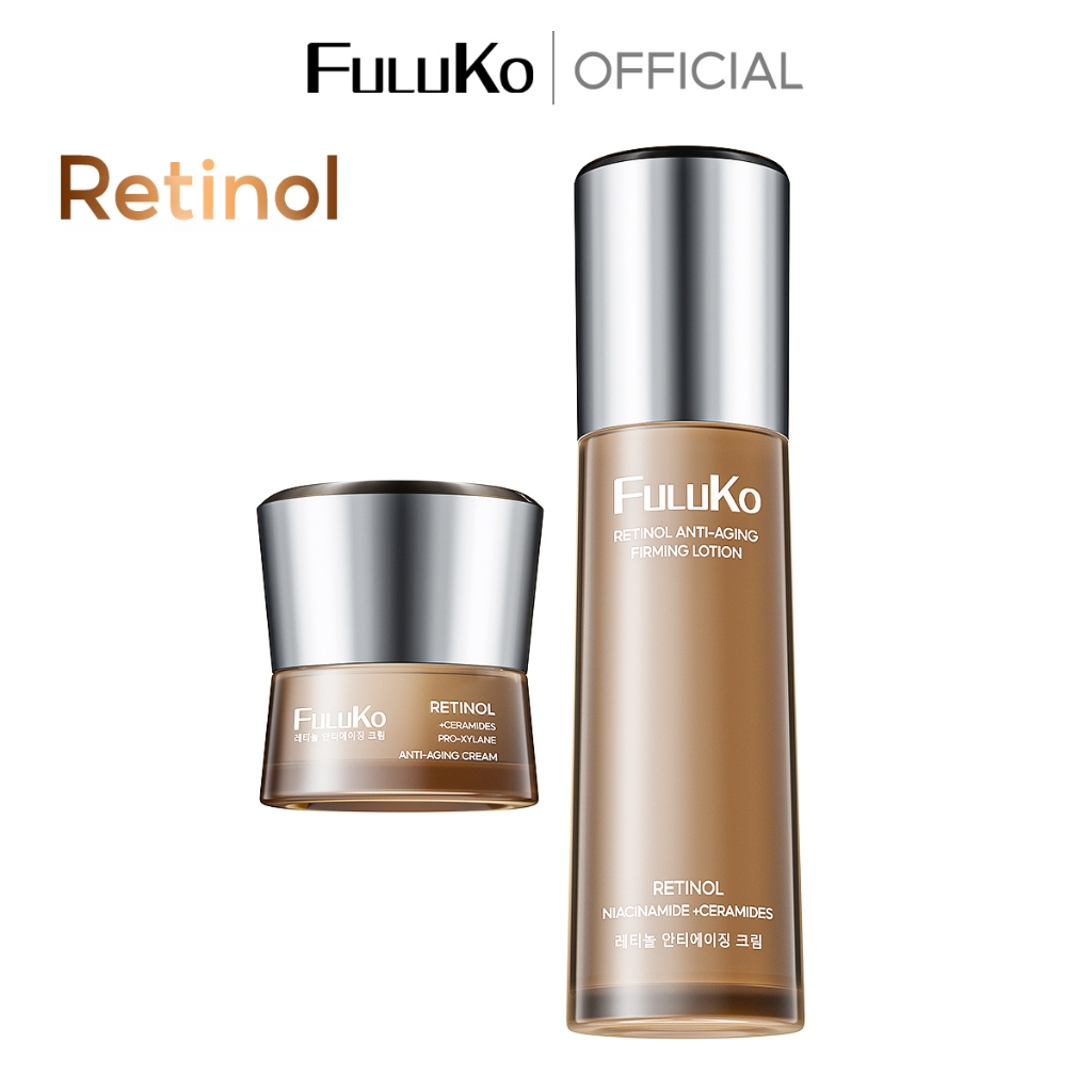 FULUKO 0.4% Retinol Anti-Aging 2-piece Set cream 30g + essence lotion 100ml