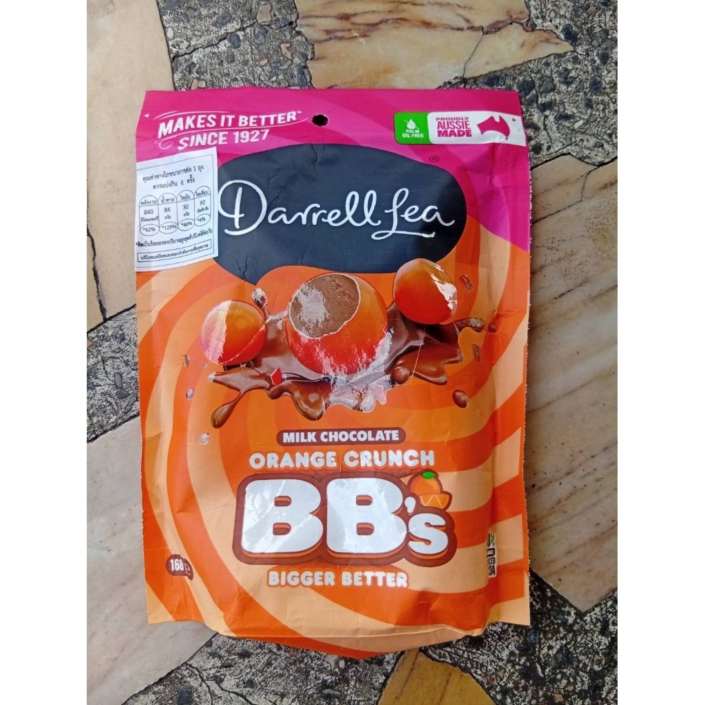 DARRELL LEA ORANGE CRUNCH MILK CHOCOLATE BB'S 168g