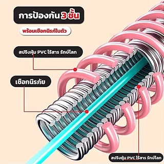 ฮูลาฮูป หน้าท้อง 1.5KG ไม่เจ็บเอว ลดหน้าท้อง สปริงซอฟท์ฮูลาฮูป ฟิตเนส ออกกำลังกาย พับเก็บได้ ใช้งานง่าย โครงสร้างยืดหยุ่