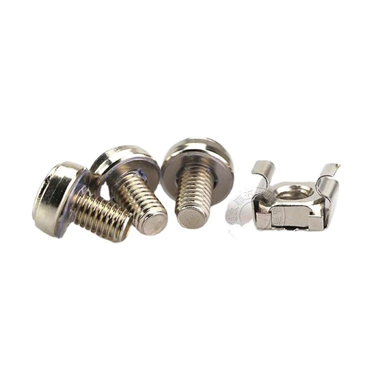 CAGE NUT M5 M6 ชุดน็อตยึดตู้ RACK ตัวผู้+ตัวเมีย thumbnail 7