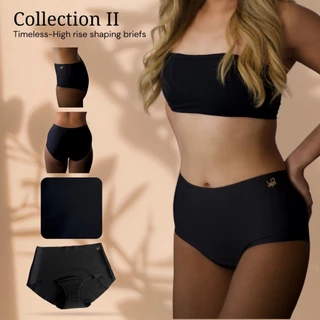 กางเกงในไร้ขอบเก็บพุงกันเข้าวินหน้า - รุ่น Timeless High rise shaping briefs