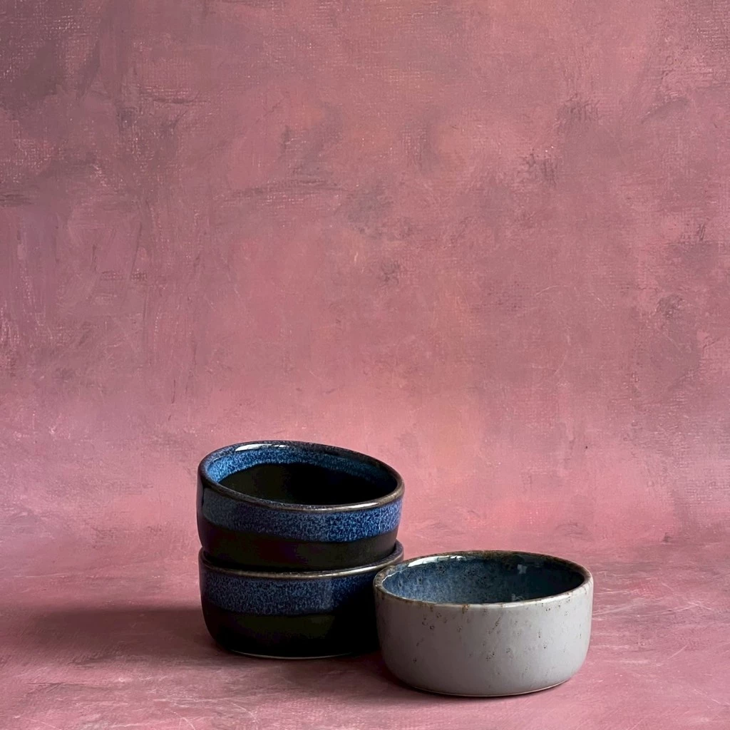 ถ้วยใส่น้ำจิ้ม ถ้วยใส่ซอส Sauce Bowl ถ้วยแบ่ง ถ้วยเซรามิค ขนาด 3.75 นิ้ว - AT1CERAMIC