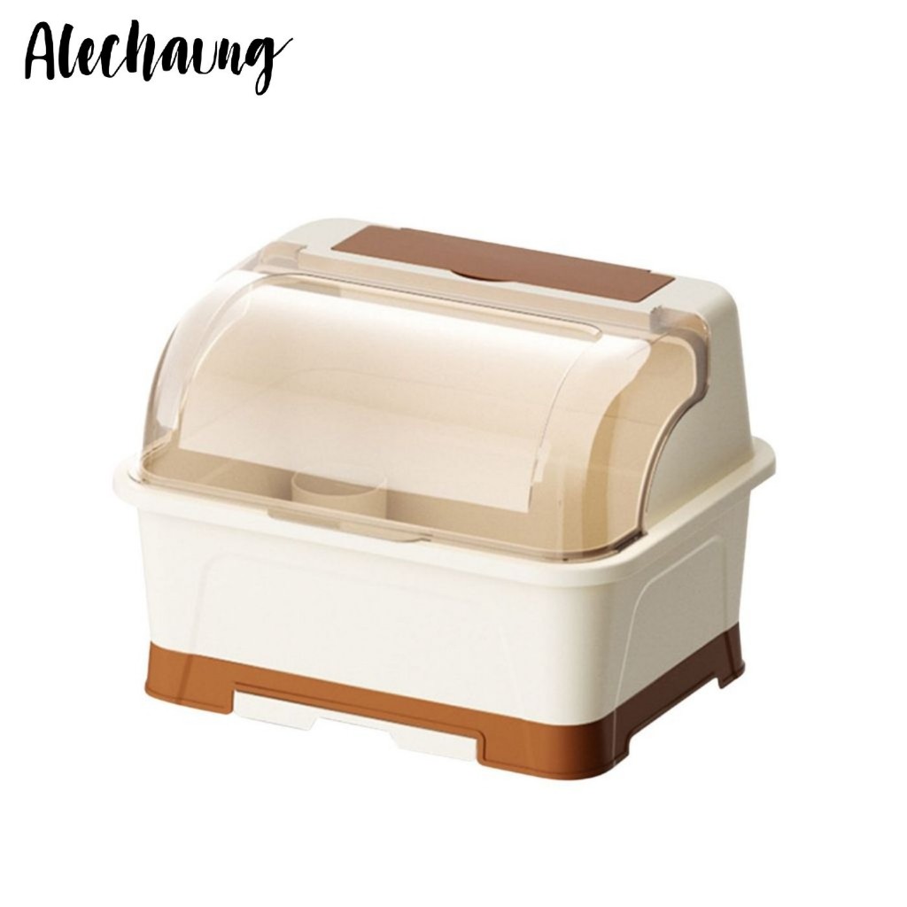 ชั้นคว่ำจาน ที่คว่ำจานมีฝาปิด dish rack เก็บจานชามได้สูงสุด 45ใบ มีถาดระบายน้ำในตัว Alechaung coffee