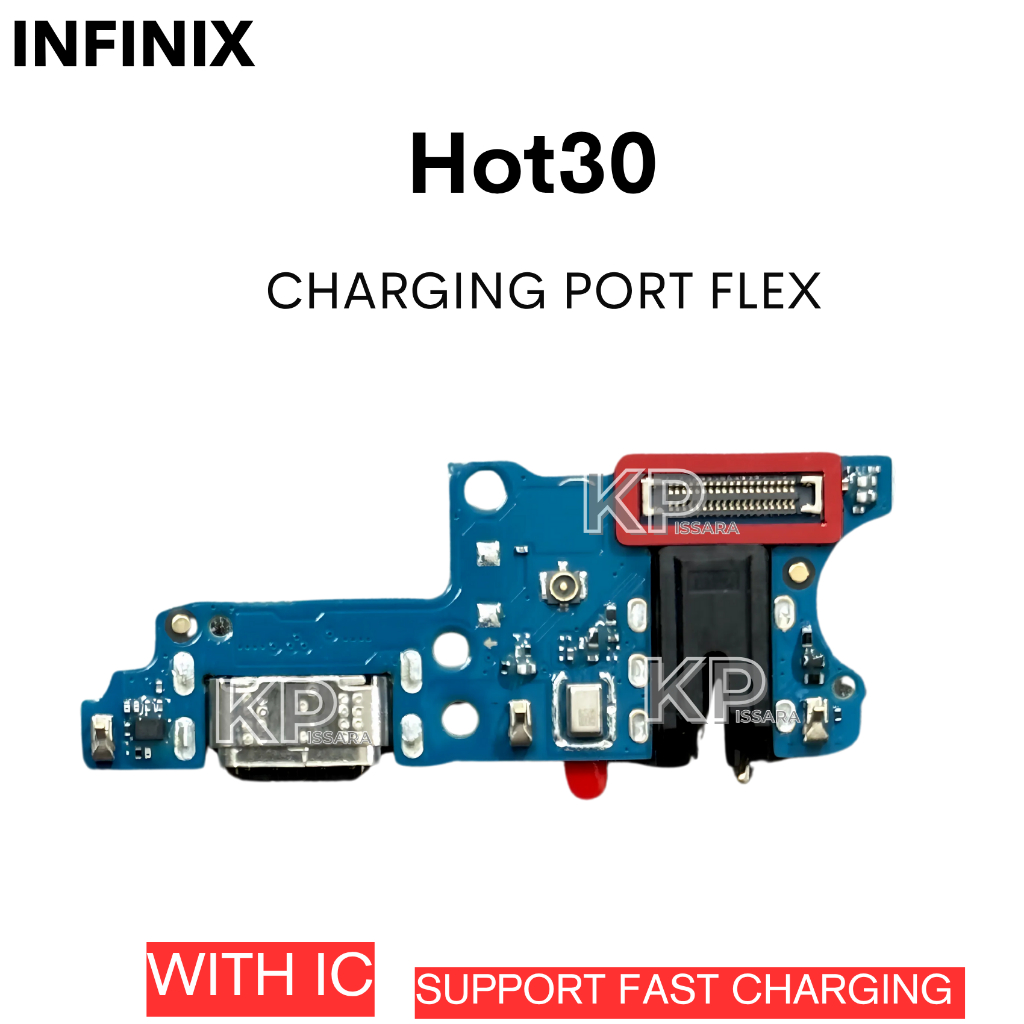 ชุดบอร์ดชาร์จ Infinix Hot30 ตรงรุ่น ก้นชาร์จ ตูดชาร์จ แพรพอร์ตชาร์จ Charging Board อะไหล่มือถือ ส่งจากไทย