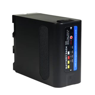 แบตเตอรี่ 13,400mAh NP-F990มีไฟบอกสถานะแบต Sony type Battery with DC and USB NP-F980 NP-F970 NP-F960