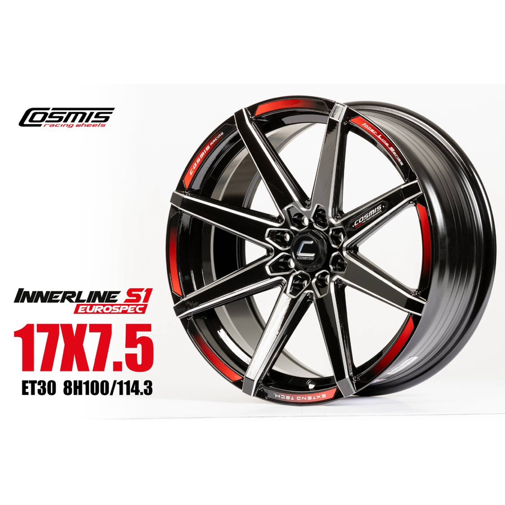 ล้อแม็กซ์ Cosmis S1 Euro ขอบ17 4รู100 สวย สปอร์ต ลงตัวทุกมุมมอง