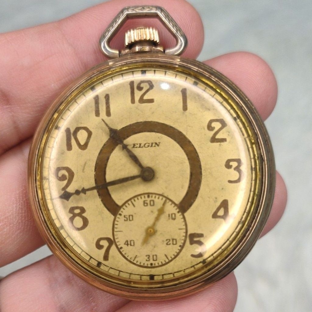 นาฬิกาพกโบราณ วินเทจ แบรนด์ ELGIN pocket watch keystone victory ขนาด 44มม. ยุคต้นปี1900s case 10K ro