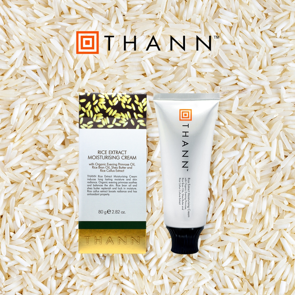 THANN Rice Extract Moisturizing Cream 80 g. คืนความชุ่มชื้นสู่ผิวได้ยาวนาน พร้อมคืนความกระจ่างใส
