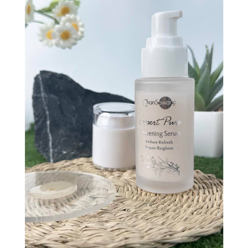 จันทร์สว่าง เอ็กซ์เพิร์ทเพียว ไวท์เท็นนิ่ง ซีรั่ม  Chansawang Expert Pure Whitening Serum ส่งฟรี