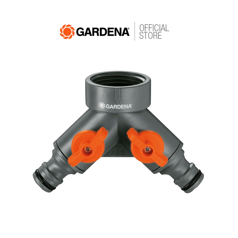 GARDENA ข้อต่อก๊อกน้ำหัวแยกสองทาง 26.5 มม. (3/4") (00938-20)