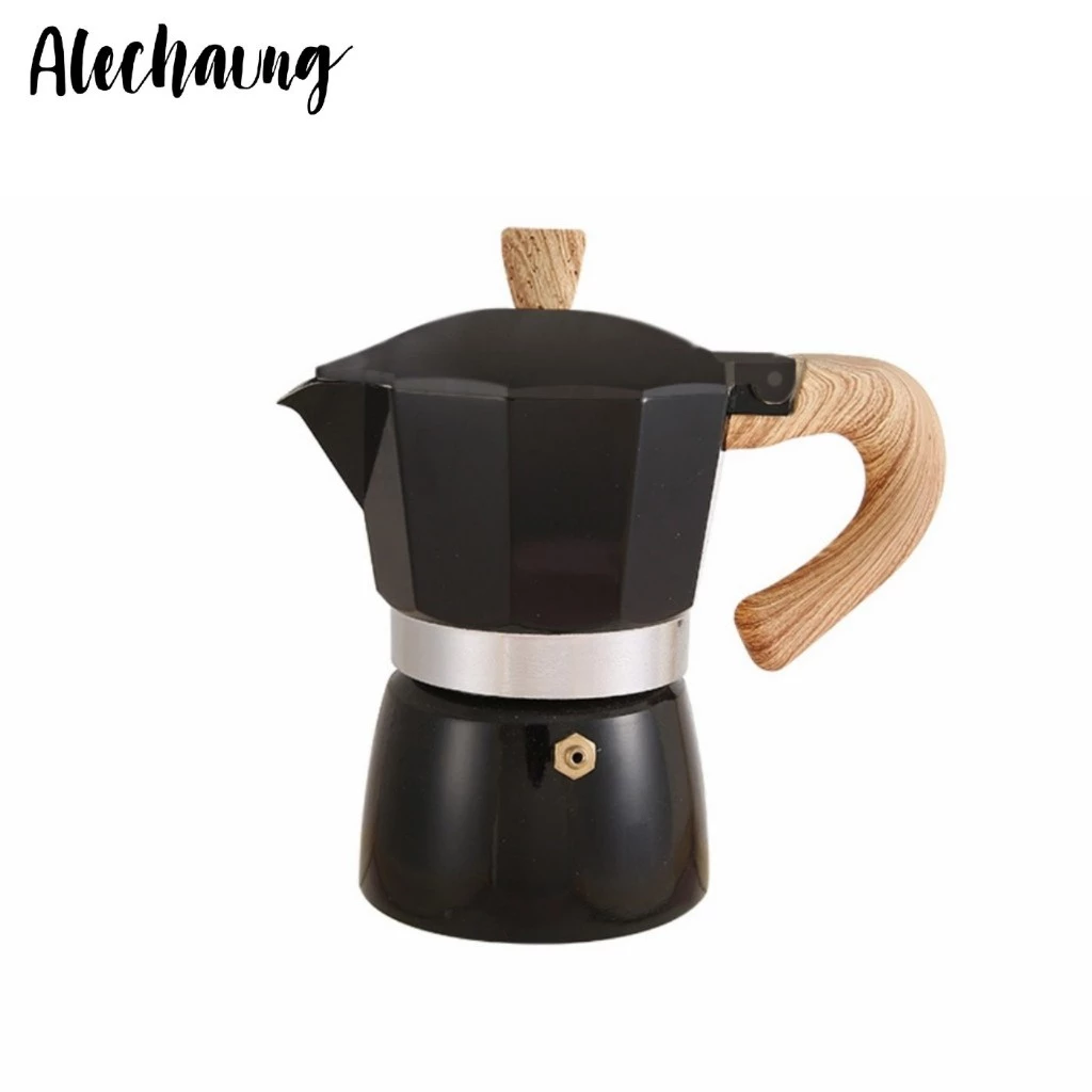 หม้อกาแฟสด โมก้าพ็อท Mokapot ความจุ 150ml 300ml ใช้งานกับเตาไฟฟ้า เตาแก็ส เตาแคมป์ปิ้ง Alechaung coffee