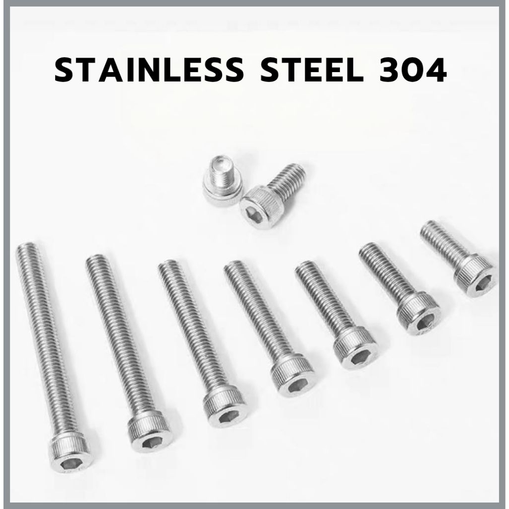 M5 สกรูหัวจมเกลียวมิล-หยาบ Hex Socket Head Cap Screw รูปที่ 4
