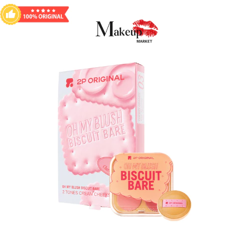 OH MY BLUSH BISCUIT BARE – ทูพี ออริจินอล #ไทยแบรนด์ #ถูกแท้ปลอดภัย #บลัชครีมเนื้อแป้ง #ohmyblushbiscuitbare #บลัชบิสกิ
