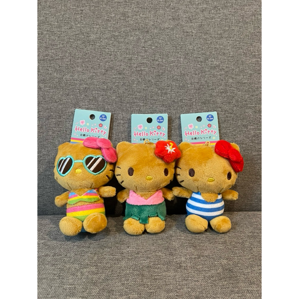 พร้อมส่งในไทย🇹🇭 รวมมิตรคิตตี้ผิวแทน Sanrio Hello Kitty Hawaii Keychain พวงกุญแจคิตตี้ผิวแทน ฮาวาย คอลล่าสุด🇯🇵💯 - รูปที่ 3