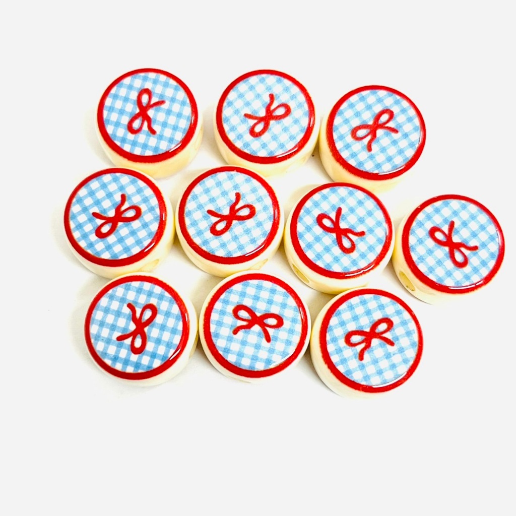 ลูกปัด ลูกเต๋า ทรงกลม ขนาด16mm รู6mm อุปกรณ์เสริมงานฝีมือ diy เหมาะสมสำหรับทำ ที่กระเป๋าโทรศัพท์