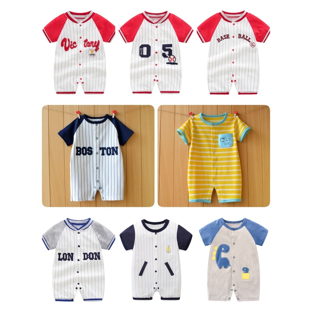 บอดี้สูทลูกชาย S.3-6 เดือน คอตตอน100 งานนิ่ม ผ้าดีมาก