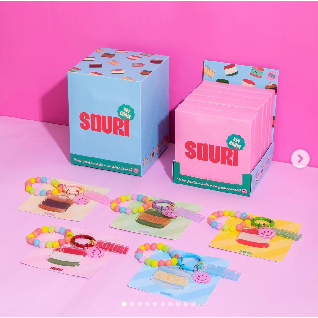 กล่องสุ่มพวงกุญแจ Souri มาการอง macaron ซูรี