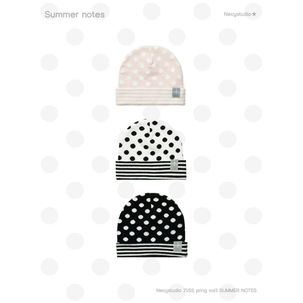 necystudio| pre-order beanie หมวกบีนนี่ polka dot (ใช้โค้ดลด20-25%) จากช็อปแท้💯