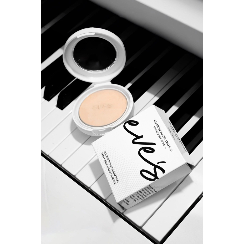 แป้งอีฟส์ #EVES glamour matte two way powder spf 25pa+++ ตัวใหม่