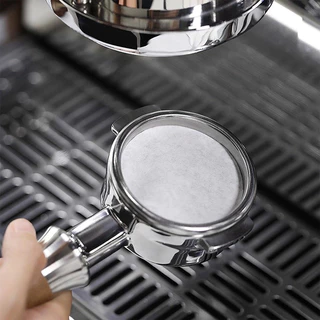 TIMECAFE กระดาษกรองกาแฟ 500 ชิ้น 51 มม / 58 มม สําหรับเครื่องชงกาแฟเอสเปรสโซ่ บาริสต้า บ้าน ที่จับ พิเศษ ชาม กระดาษกรอง