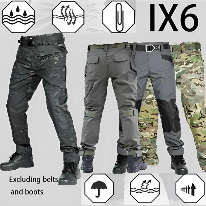 ZITY🔥กางเกงคาร์โก้ผู้ชาย IX6/IX11 S-3XL หลายกระเป๋า  กันน้ำ ดูดซับเหงื่อ ชุดฝึกซ้อม ดูดซับเหงื่อ⚡กรุ