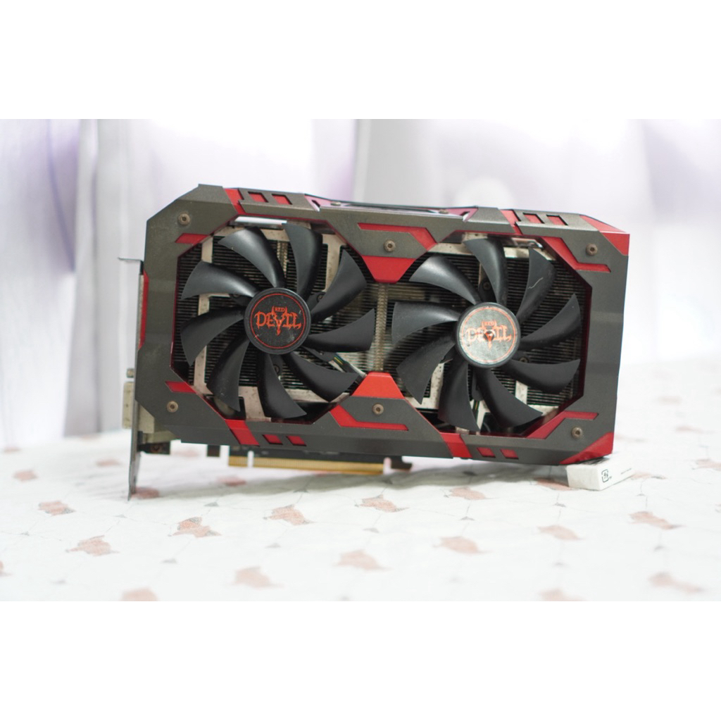 VGA (การ์ดแสดงผล) POWER COLOR RED DEVIL RADEON RX 580 8GB GDDR5 (AXRX 580 8GBD5-3DHG/OC)