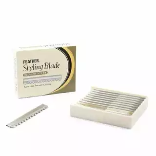 💥ของแท้💯%·ส่งด่วน💥เซบาสเตียน ใบมีด ซอยผม สไตล์ลิ่ง FEATHER Styling Blade เฟสเธอะ #ใบซอยผม 1กล่อง10ใบ
