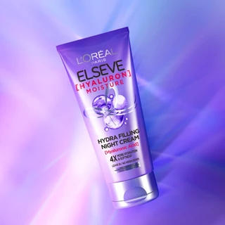 L'OREAL - Hyaluron Moisture Hydra Filling Night Cream (150 ml.) ทรีทเมนท์บำรุงผม